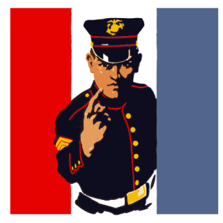 A Marine recruitng poster