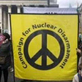 Banner with peace sign