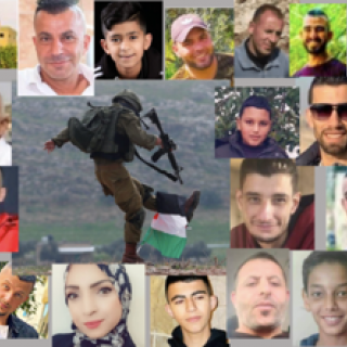 Photos of killed Palestinians