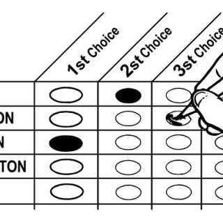 Example of ranked choicee voting