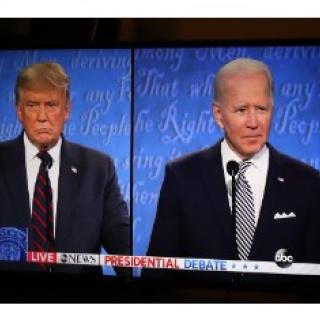 Trump and Biden from the recent TV debate