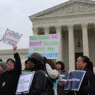 Voting rights demonstration