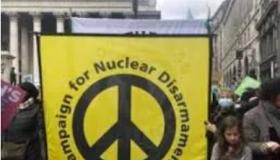 Banner with peace sign